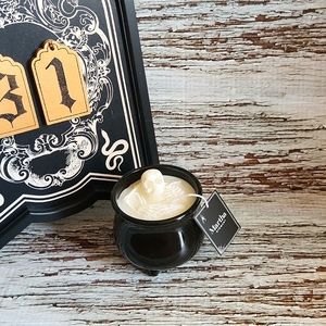 Halloween skeleton cauldron candle by Martha Stewart